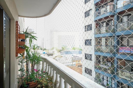 Varanda da sala de apartamento para alugar com 4 quartos, 135m² em Santo Antônio, São Caetano do Sul