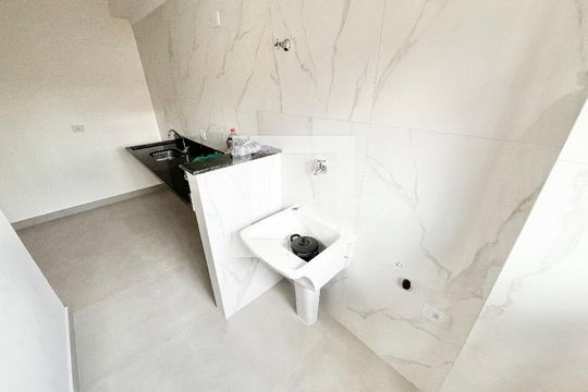 Cozinha e Área de Serviço de apartamento à venda com 2 quartos, 44m² em Vila Paiva, São Paulo