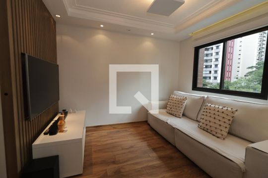 Sala de apartamento à venda com 3 quartos, 117m² em Chácara Klabin, São Paulo