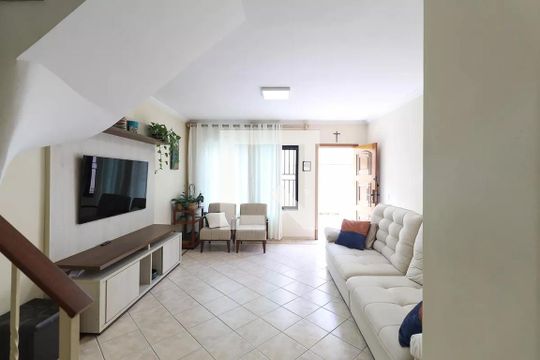 Sala de casa de condomínio à venda com 3 quartos, 116m² em Jardim Leonor Mendes de Barros, São Paulo