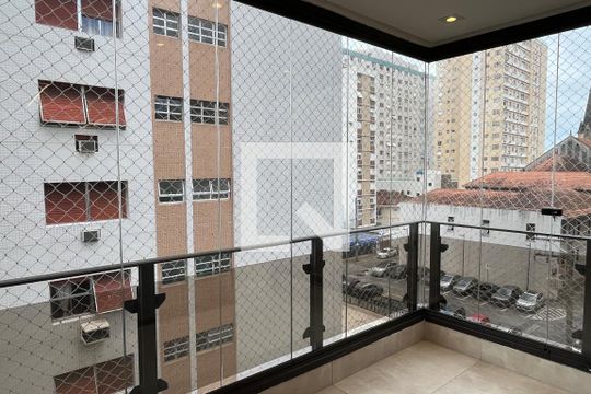 Varanda gourmet de apartamento para alugar com 4 quartos, 208m² em Embaré, Santos
