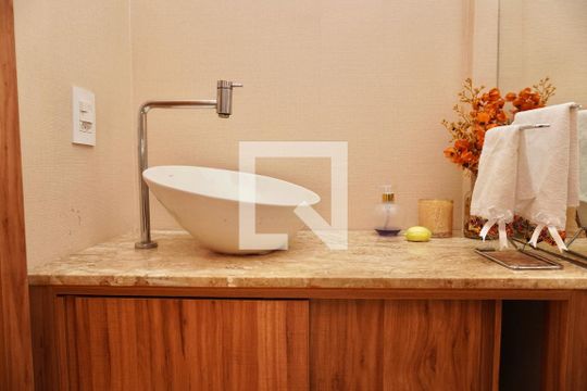 Lavabo  de apartamento à venda com 3 quartos, 93m² em Silveira, Belo Horizonte