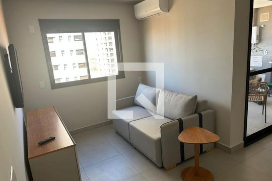 Sala/cozinha de apartamento para alugar com 2 quartos, 68m² em Jardim Sul, Uberlândia