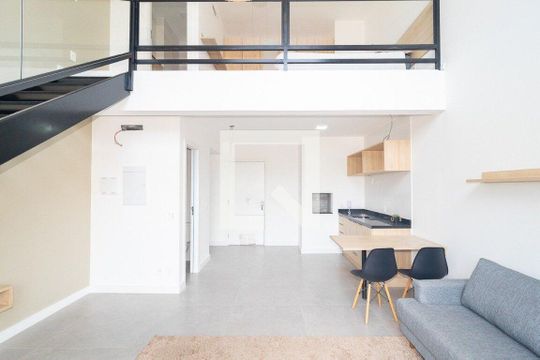 Sala de apartamento para alugar com 1 quarto, 58m² em Azenha, Porto Alegre