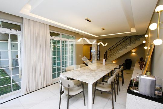 Sala de Jantar de casa à venda com 5 quartos, 360m² em Belvedere, Belo Horizonte