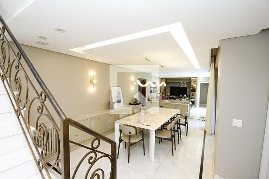 Sala de Jantar de casa à venda com 5 quartos, 360m² em Belvedere, Belo Horizonte