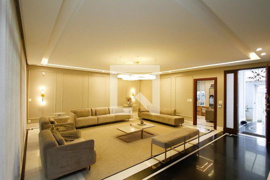 Sala de casa à venda com 5 quartos, 360m² em Belvedere, Belo Horizonte