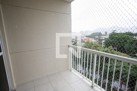 Varanda da Sala de apartamento para alugar com 2 quartos, 60m² em Taquara, Rio de Janeiro