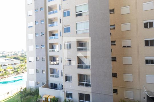 Vista da Sacada com churrasqueira de apartamento para alugar com 2 quartos, 55m² em Residencial Villa Garden, Campinas