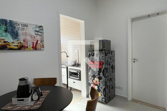 Copa de kitnet/studio para alugar com 1 quarto, 55m² em José Menino, Santos