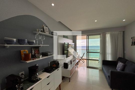 Sala de apartamento à venda com 1 quarto, 50m² em Recreio dos Bandeirantes, Rio de Janeiro