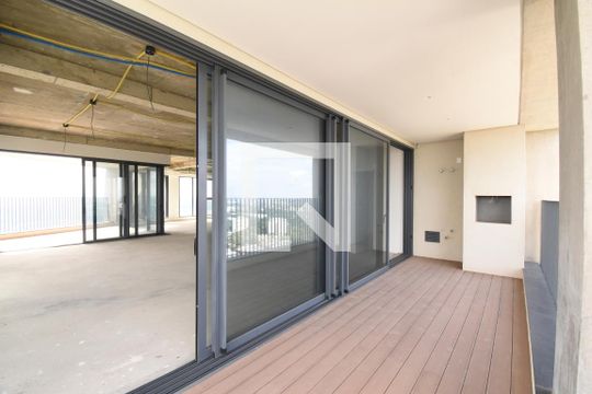 Sacada com Churrasqueira de apartamento à venda com 4 quartos, 406m² em Mossunguê, Curitiba
