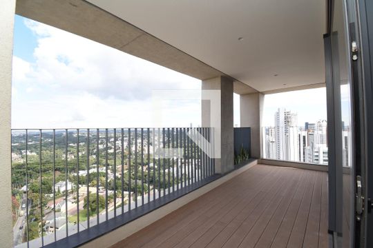 Sacada com Churrasqueira de apartamento à venda com 4 quartos, 406m² em Mossunguê, Curitiba