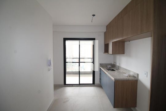 Sala / Cozinha de apartamento para alugar com 1 quarto, 25m² em Vila Dom Pedro Ii, São Paulo