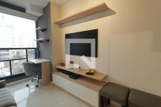 Sala de apartamento para alugar com 1 quarto, 30m² em Vila Mariana, São Paulo
