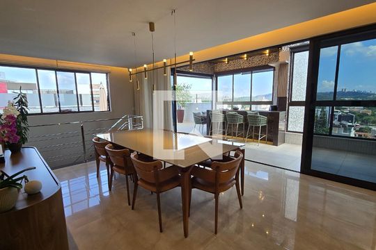Sala de jantar de apartamento à venda com 4 quartos, 284m² em Liberdade, Belo Horizonte