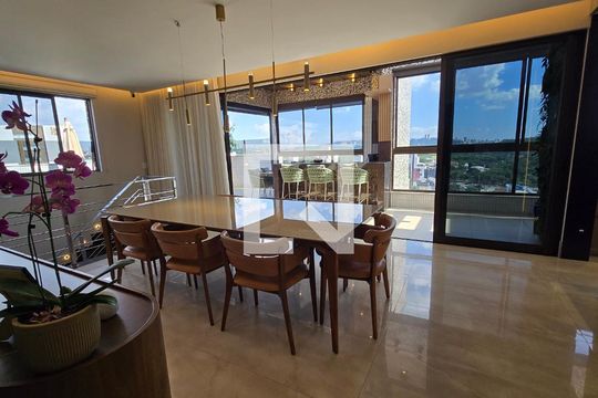 Sala de jantar de apartamento à venda com 4 quartos, 284m² em Liberdade, Belo Horizonte
