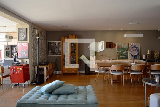 Sala de estar de apartamento para alugar com 3 quartos, 181m² em Pinheiros, São Paulo