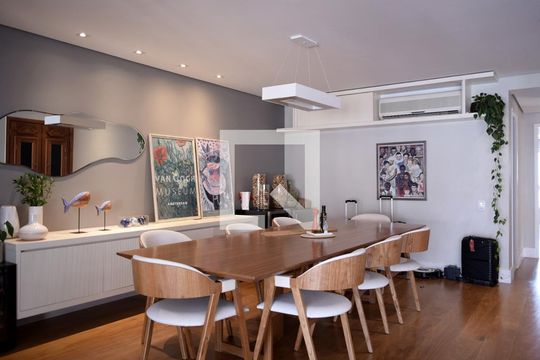 Sala de jantar de apartamento para alugar com 3 quartos, 181m² em Pinheiros, São Paulo
