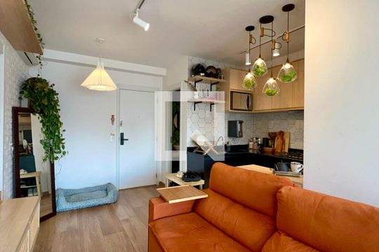 Sala de apartamento à venda com 1 quarto, 47m² em Vila Anglo Brasileira, São Paulo