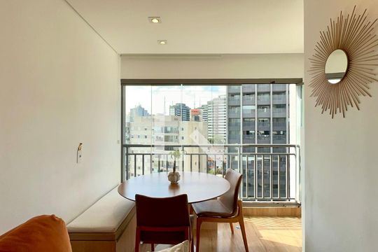 Varanda de apartamento à venda com 1 quarto, 47m² em Vila Anglo Brasileira, São Paulo