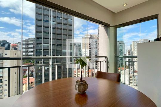 Varanda de apartamento à venda com 1 quarto, 47m² em Vila Anglo Brasileira, São Paulo