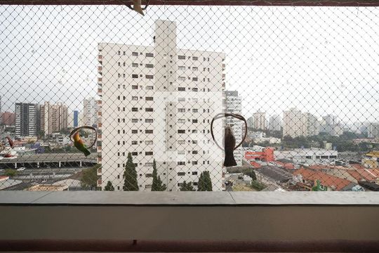Varanda da Sala de apartamento à venda com 3 quartos, 143m² em Vila Assunção, Santo André