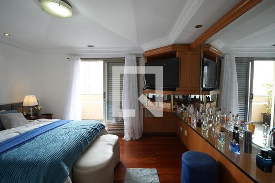 Quarto Suite 1 de apartamento à venda com 3 quartos, 143m² em Vila Assunção, Santo André