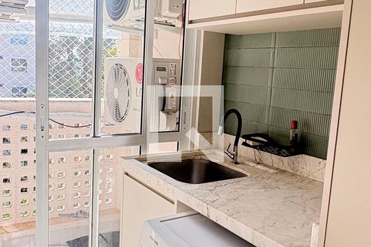 Área de serviço de apartamento à venda com 2 quartos, 99m² em Bacacheri, Curitiba