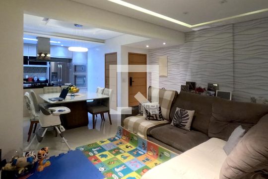 Sala de apartamento para alugar com 3 quartos, 128m² em Embaré, Santos