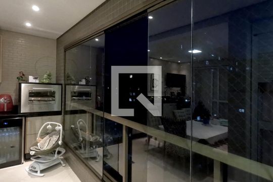 Varanda da Sala de apartamento para alugar com 3 quartos, 128m² em Embaré, Santos