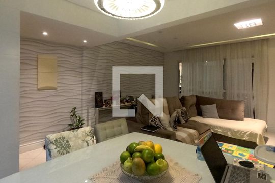 Sala de apartamento para alugar com 3 quartos, 128m² em Embaré, Santos