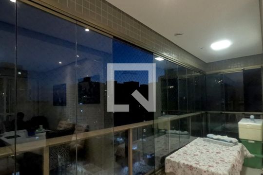 Varanda da Sala de apartamento para alugar com 3 quartos, 128m² em Embaré, Santos