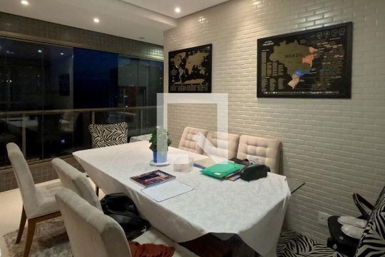 Varanda da Sala de apartamento para alugar com 3 quartos, 128m² em Embaré, Santos