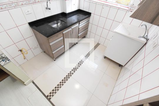 Sala/cozinha de apartamento à venda com 2 quartos, 40m² em Atuba, Curitiba