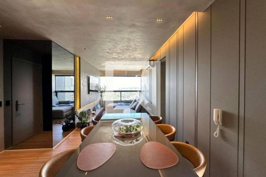 Sala de Jantar de apartamento à venda com 2 quartos, 98m² em Vila da Serra, Nova Lima