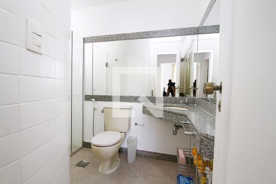 Banheiro Social de apartamento à venda com 2 quartos, 77m² em Luxemburgo, Belo Horizonte