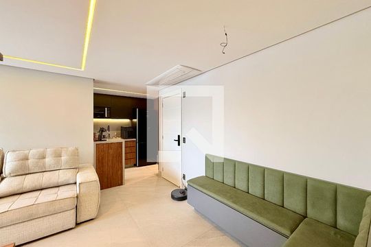 Sala de apartamento à venda com 2 quartos, 71m² em Jardim Caravelas, São Paulo