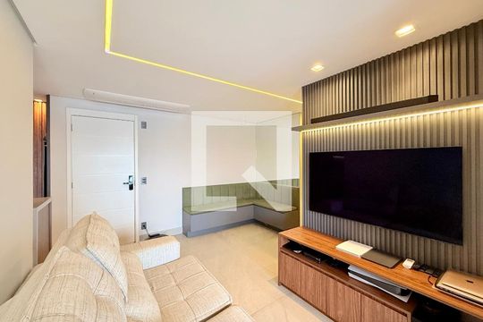 Sala de apartamento à venda com 2 quartos, 71m² em Jardim Caravelas, São Paulo