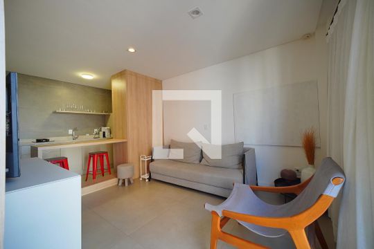 Sala de apartamento para alugar com 1 quarto, 45m² em Agronômica, Florianópolis