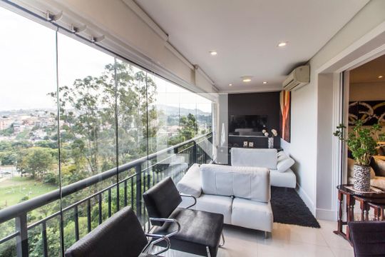 Varanda de apartamento à venda com 2 quartos, 144m² em Alphaville, Santana de Parnaíba