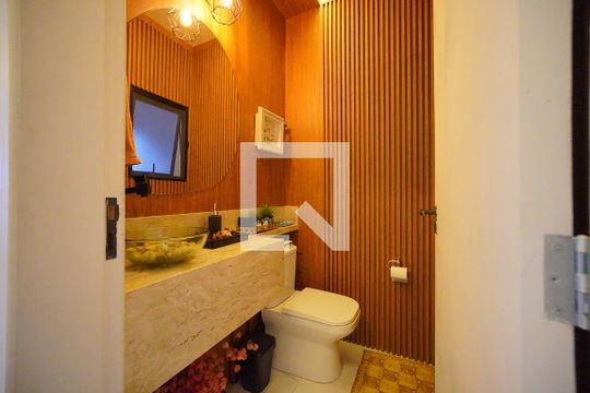 Lavabo de casa de condomínio para alugar com 4 quartos, 260m² em São João do Rio Vermelho, Florianópolis