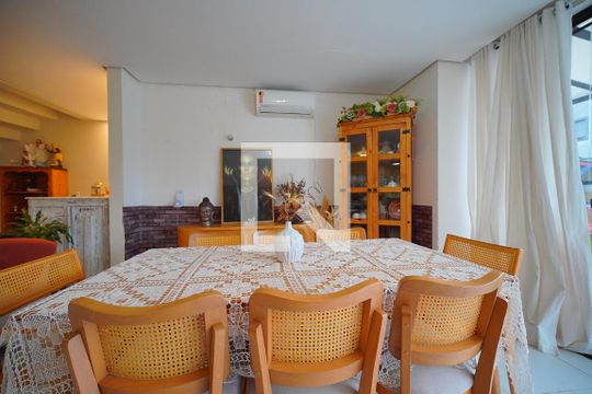 Sala de Jantar de casa de condomínio para alugar com 4 quartos, 260m² em São João do Rio Vermelho, Florianópolis