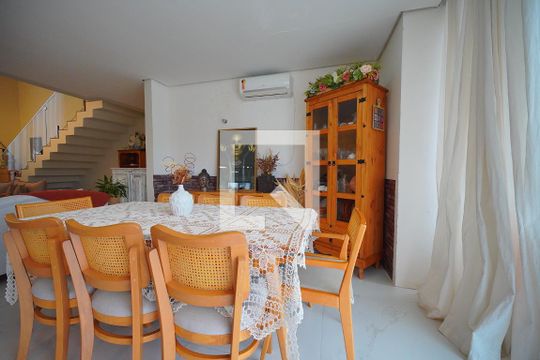 Sala de Jantar de casa de condomínio para alugar com 4 quartos, 260m² em São João do Rio Vermelho, Florianópolis
