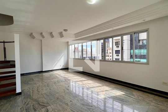 Sala de apartamento à venda com 4 quartos, 210m² em Belvedere, Belo Horizonte