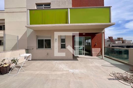 Varanda da Sala de apartamento à venda com 4 quartos, 210m² em Belvedere, Belo Horizonte