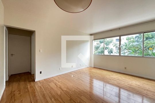 Sala de apartamento para alugar com 2 quartos, 112m² em Indianópolis, São Paulo