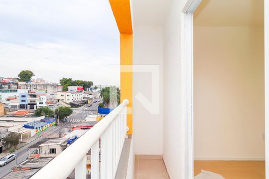 Varanda do Quarto/Cozinha de kitnet/studio para alugar com 1 quarto, 19m² em Vila Santana, São Paulo