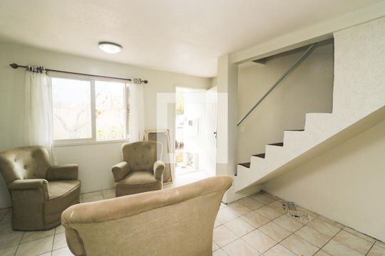 Sala de casa de condomínio para alugar com 3 quartos, 90m² em Lomba do Pinheiro, Porto Alegre
