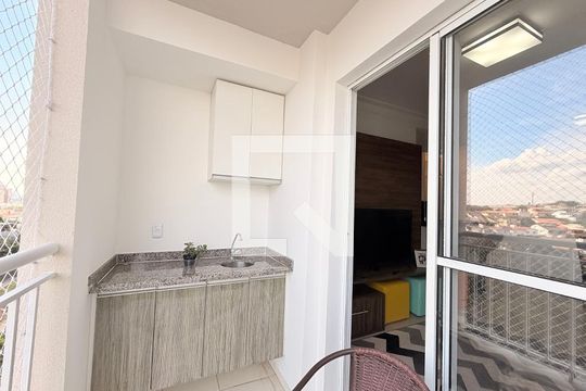 Sacada da Sala de apartamento à venda com 2 quartos, 69m² em Retiro, Jundiaí
